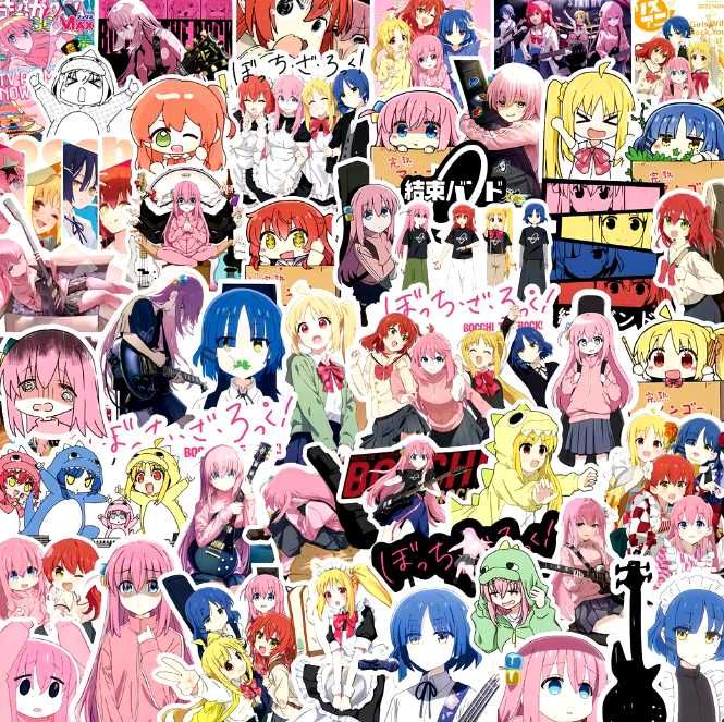 Wlepy naklejki 25szt. anime「Bocchi the Rock!」