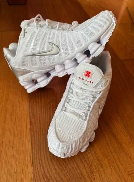 Nike Shox TL All White Sneakers R.42