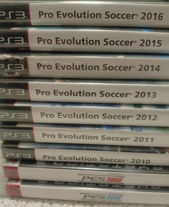 Kolekcja Pro Evolution Soccer PS3 od PES 2008 PS3 do PES 2016 PS3