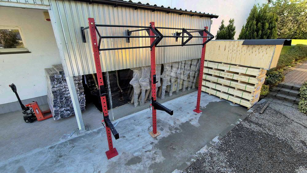 Tarcza podwójna do rig half rack klatka crosfit