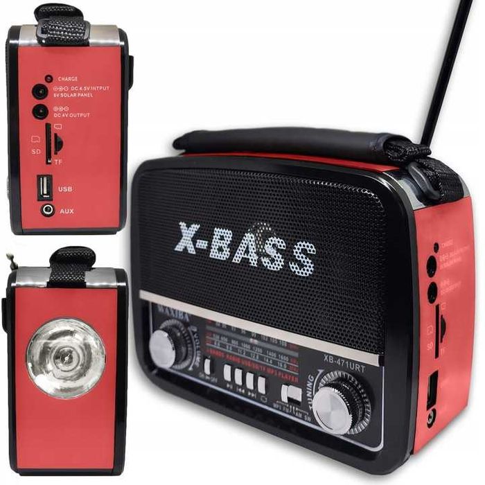 Radio Kuchenne Przenośne Sieciowe Na Baterie Fm/am/sw Usb Aux Sd Mp3