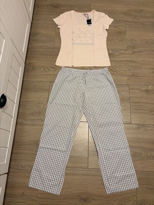 Piżama 2-częściowa spodnie dlugie, bluzka krótki rękaw