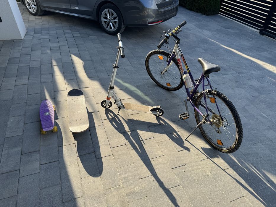 Rower, hulajnoga, deskorolka