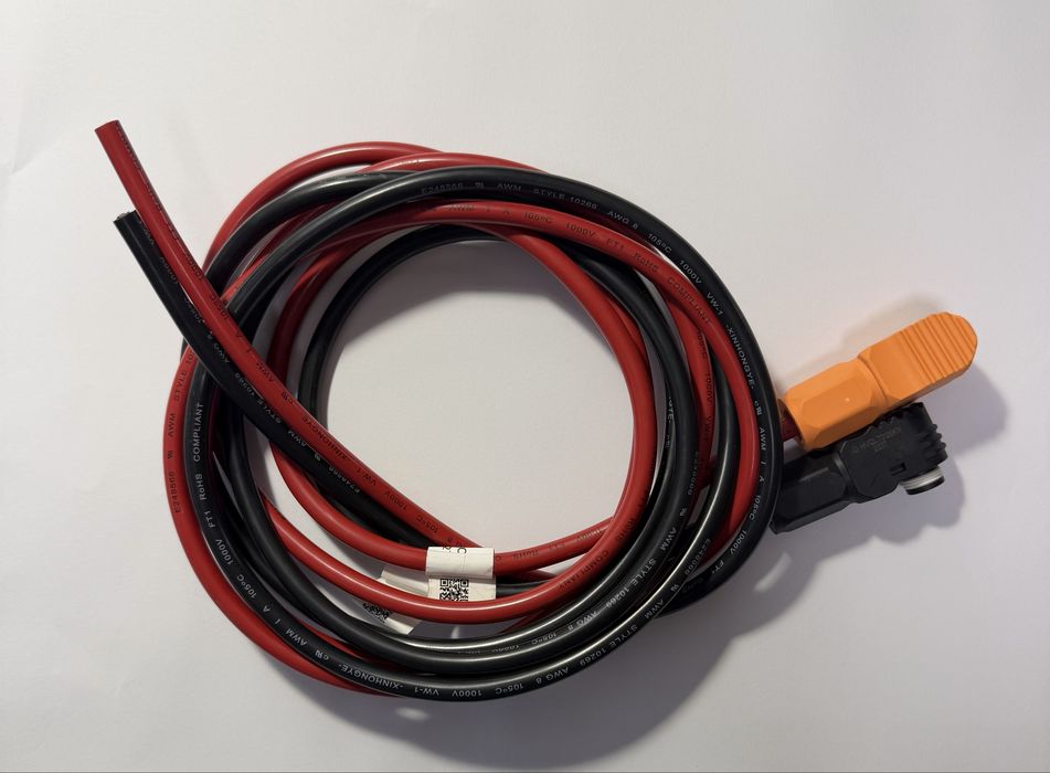 Високовольтний кабель XINHOGYE AWG 8 1000V з роз'ємами HVQLT0125