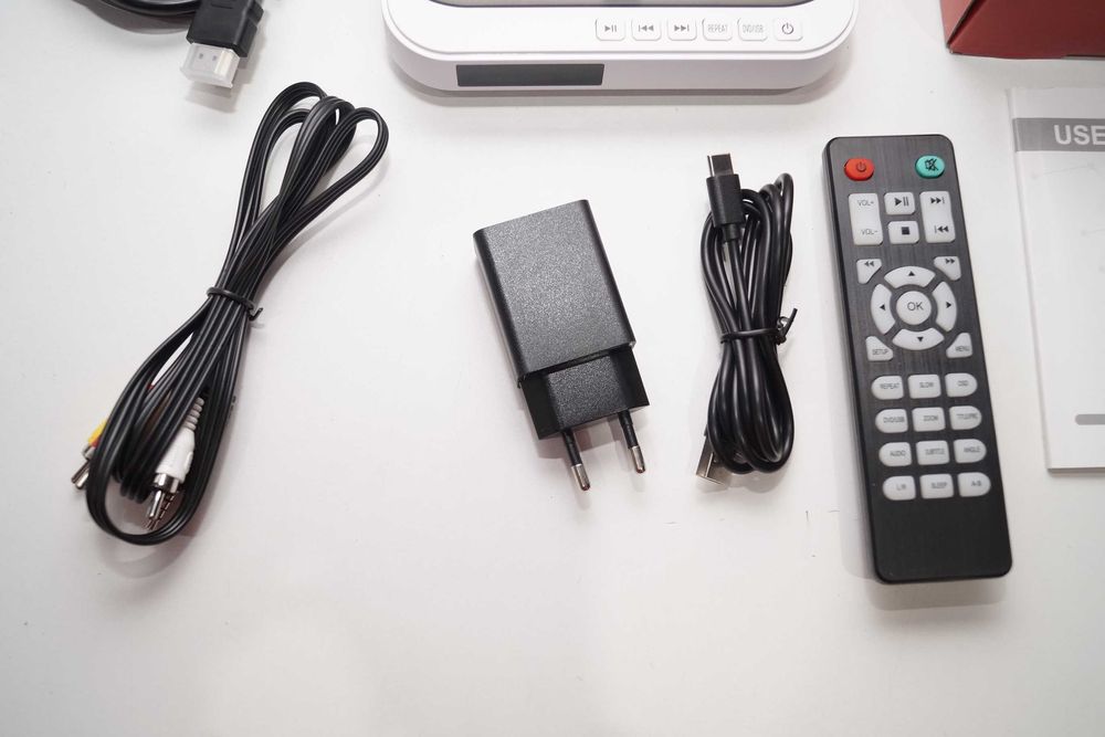 Mini odtwarzacz DVD kompaktowy CD MD115W HDMI USB TC AV