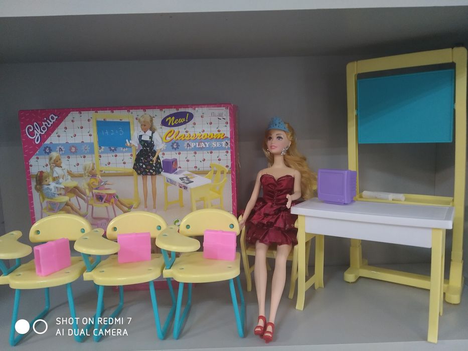 Меблі для ляльок Барбі Дитяча, Школа, Мебель для ЛОЛ