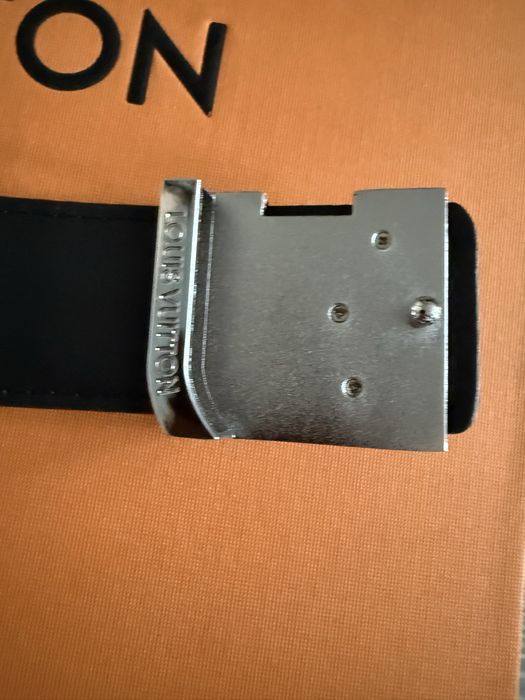 Pasek Louis Vuitton Monogram z srebrną klamrą