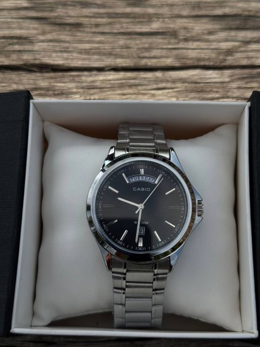 Годинник Casio MTP-1381D-1A Black-Silver