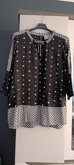 Bluzka damska czarno-biała L