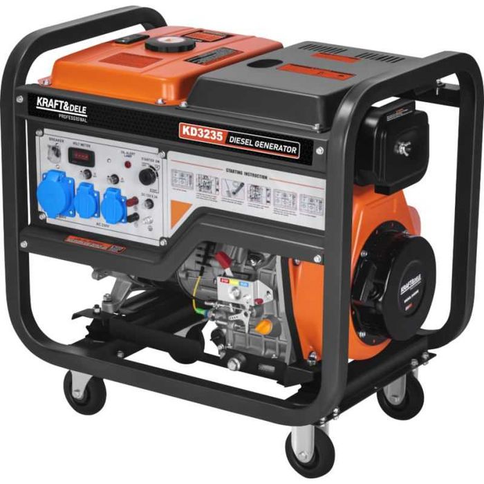 Agregat Prądotwórczy 8kW 230V Generator Diesel New Mod Jakość *