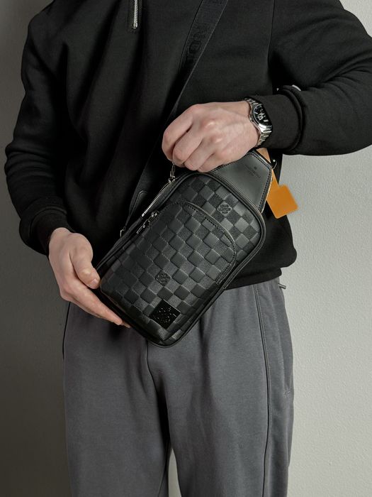 Мужская сумка Louis Vuitton чоловіча сумка слінг месенджер авеню клат