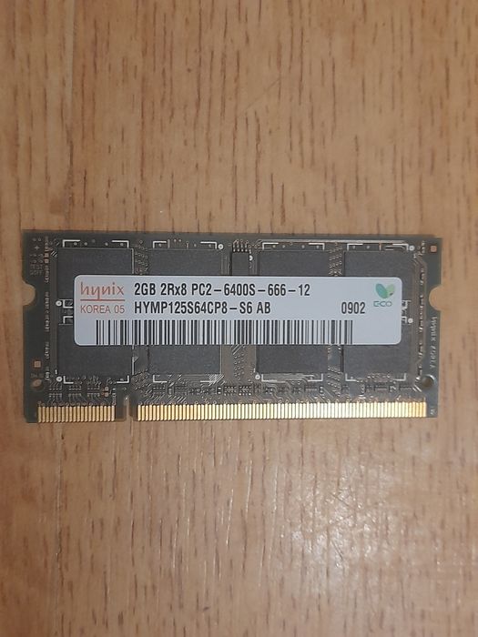 Memória RAM SK hynix 2GB DDR2 800MHz SO-DIMM PC2-6400 Laptop