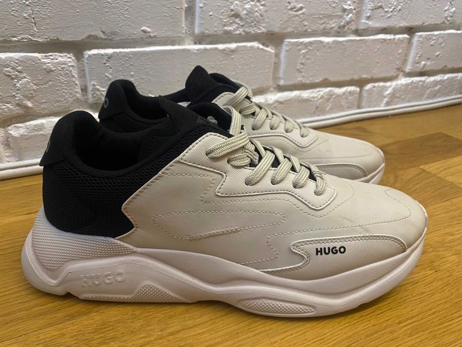Мужские оригинальные белые кроссовки, сникерсы, кеды Hugo Boss