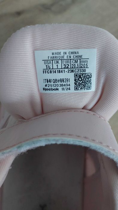 Buty reebok dziewczęce 32