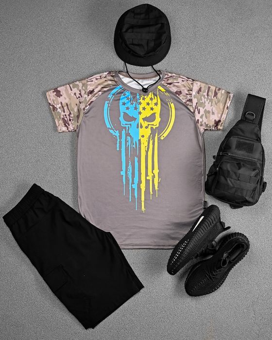 Тактична футболка потовідвідна пунішер не ухилянт необмежено придатний