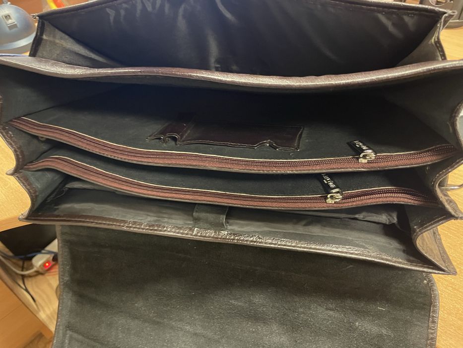 Барсетка, портфель шкіра NOM, Lancome