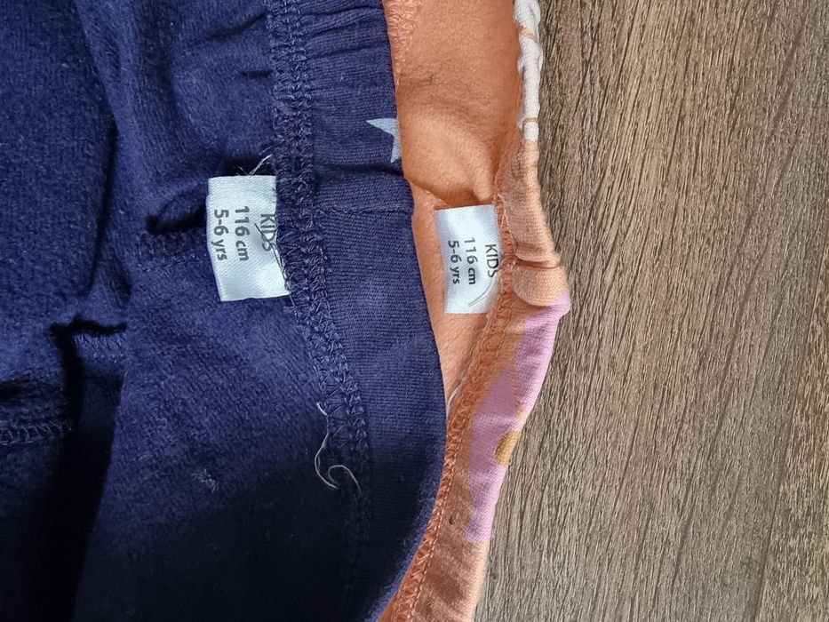 Legginsy 6 sztuk dziewczęce 116