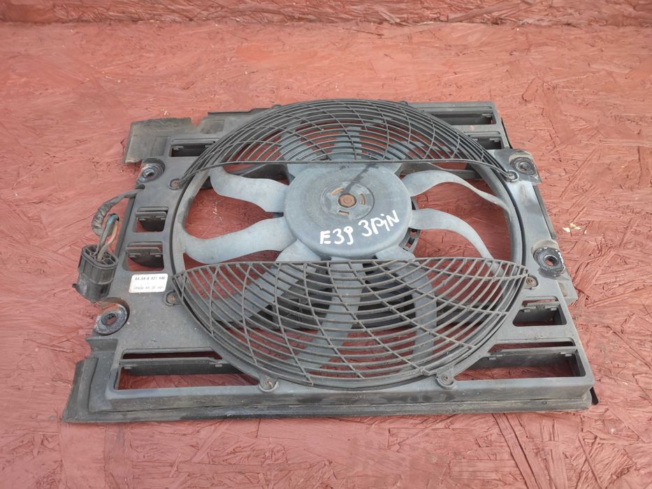 BMW E39 / E38 Oryginalny wentylator chłodnicy klimatyzacji 3 PINY OEM