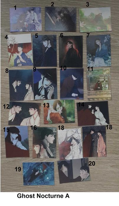 Stickers anime e manhwa BL, yaoi, Given, Jinx, Ghost nocturne