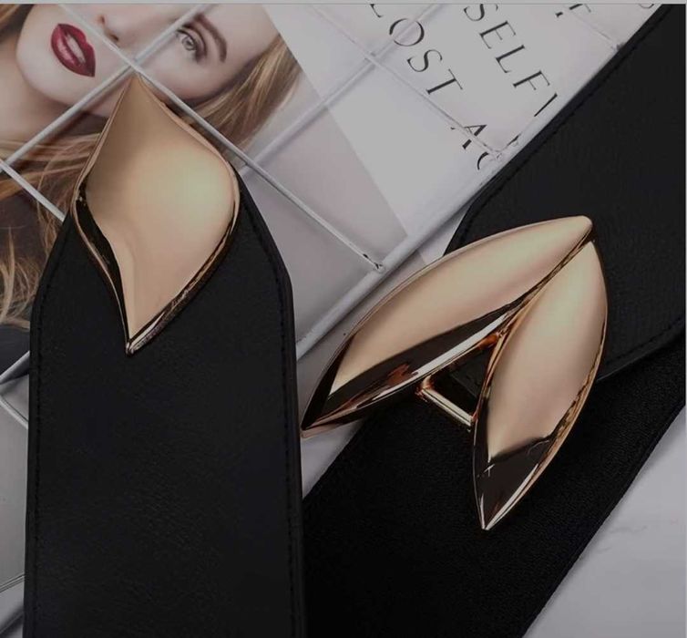 Pasek damski zlota klamra