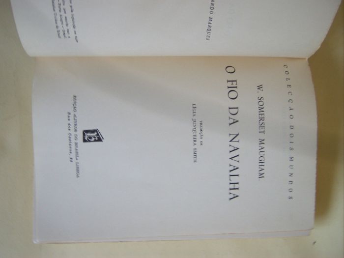 O Fio da Navalha de W. Somerset Maugham