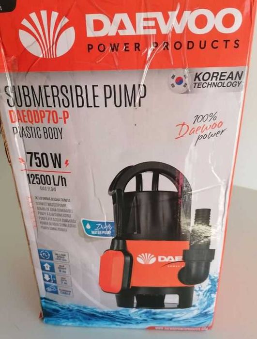 Bomba submersível de uso fácil e prático