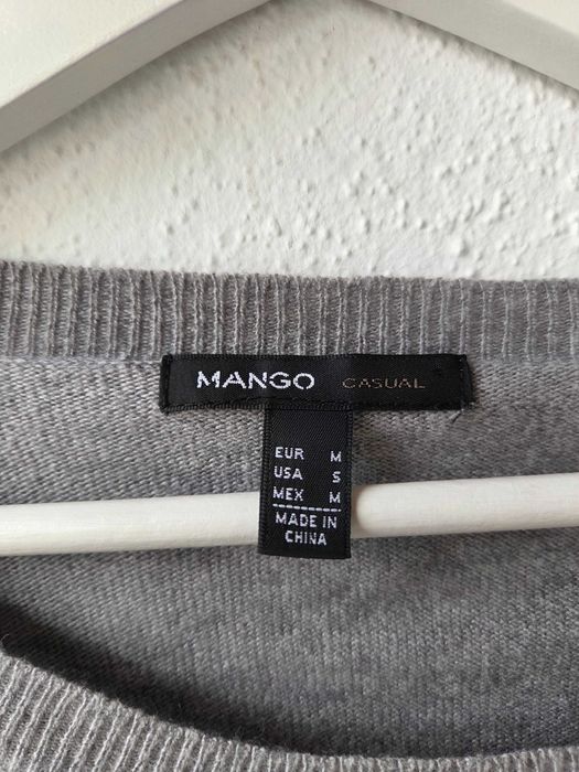 Blusa de malha polka dots Mango, tamanho M
