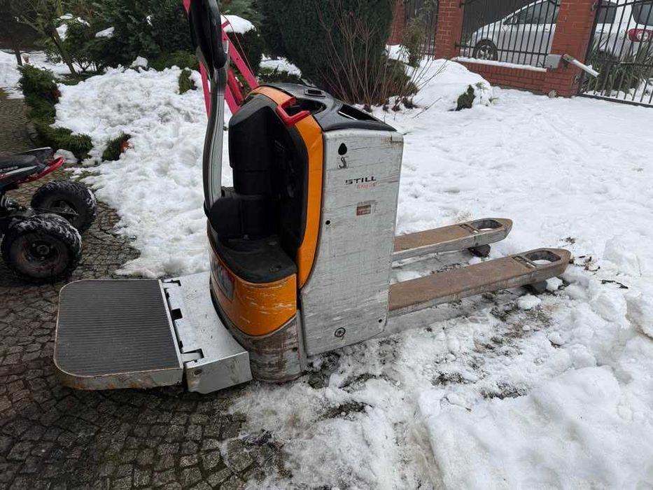 Still EXU 20 wózek widłowy paleciak z podestem 24V