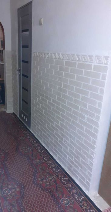 Трафарет 92 см на 50см  3 мм товщиною цегла 250×60 мм, бордюр для стін