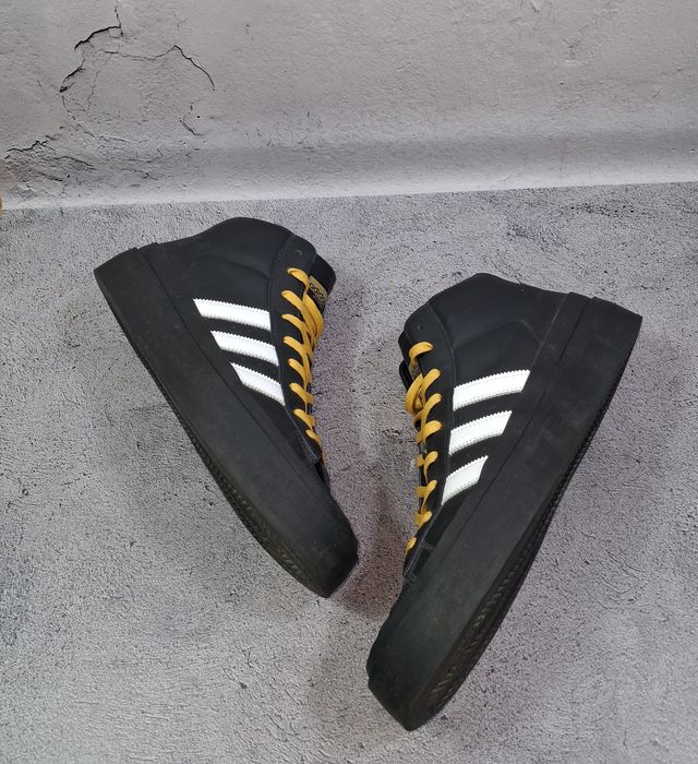 Ботинки Adidas 424 Pro кожаные кроссовки высокие Hoops Blauvelt