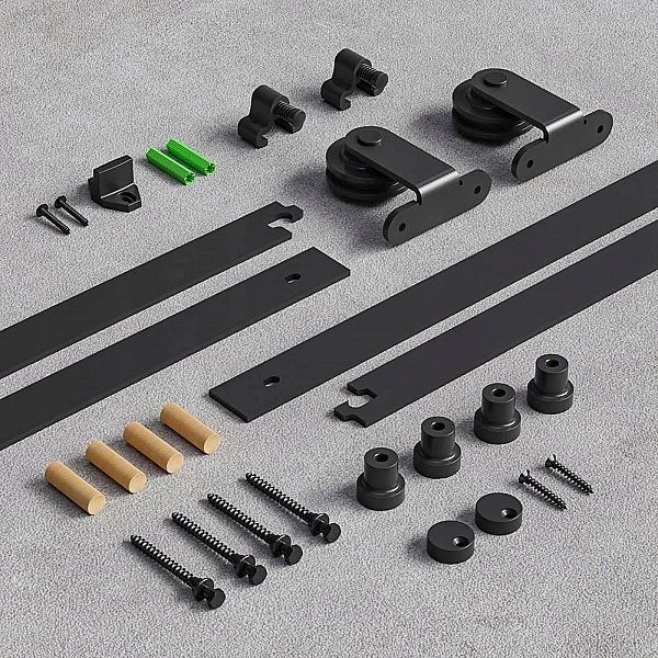 System Drzwi Przesuwanych Loft Szyna Czarny Zestaw 244 cm TSMST