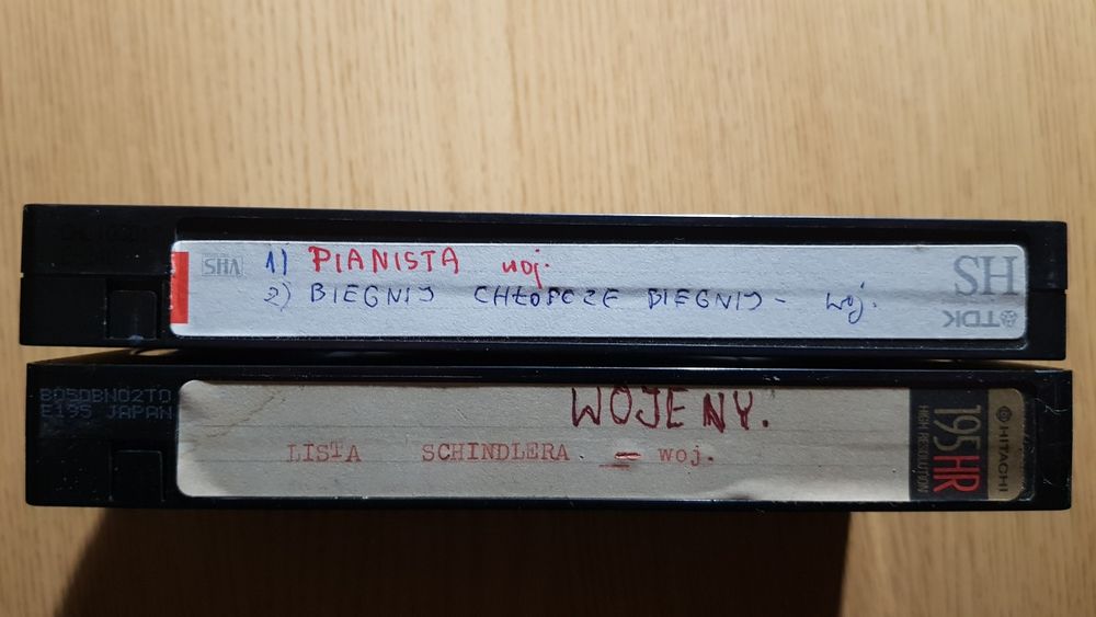 -Lista Shindlera- -Pianista- na kasetach VHS