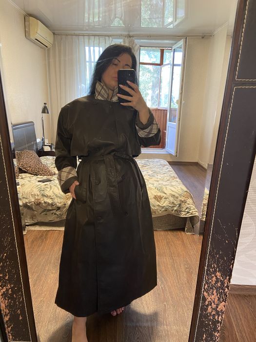 коричневый тренч плащ ZARA S/М