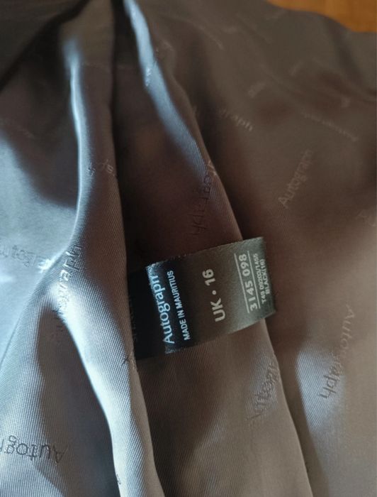 Autograph - skórzany płaszcz, Marks and Spencer