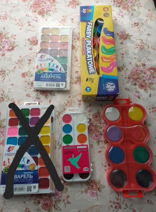 Фарби акварель нові бу