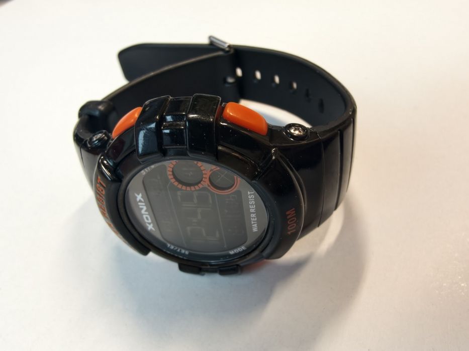 Zegarek dziecięcy Xonix KA-4 czarno pomarańczowy