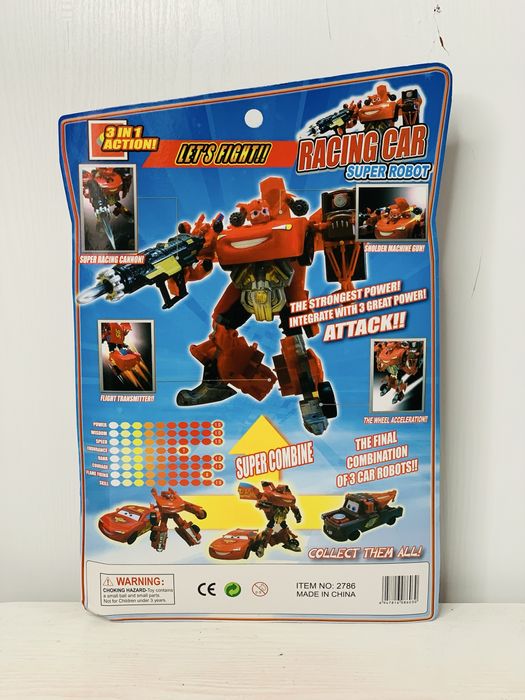 Трансформер Іграшка Молнія Маквін , Тачки !!!