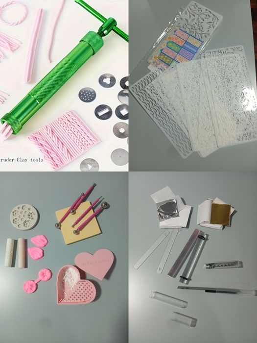 Material para Brincos de Argila Polimérica – Kit de Artesanato DIY