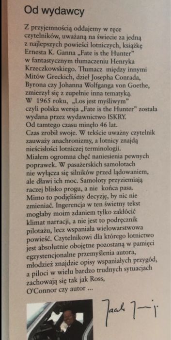 Gann - nowa kisiążka Los jest mysliwym