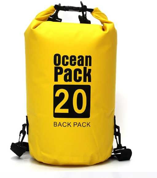 Worek wodoszczelny na kajak plażę wodoodporny plecak torba 20l