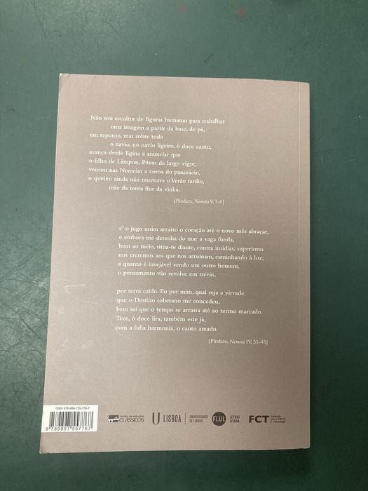Livro Nemeias Um Livro de Píndaro