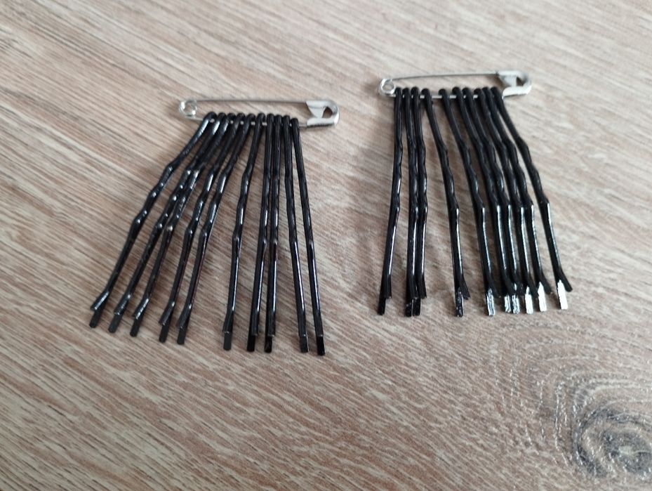 Czarne wsuwki do włosów, 20 sztuk