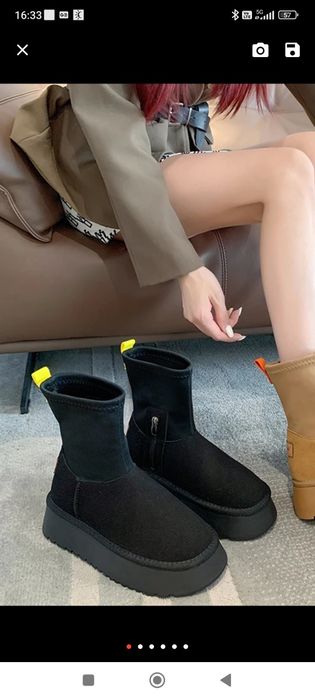 Hit botki uggly boots shoes jeans r. 39 platform gruba podeszwa