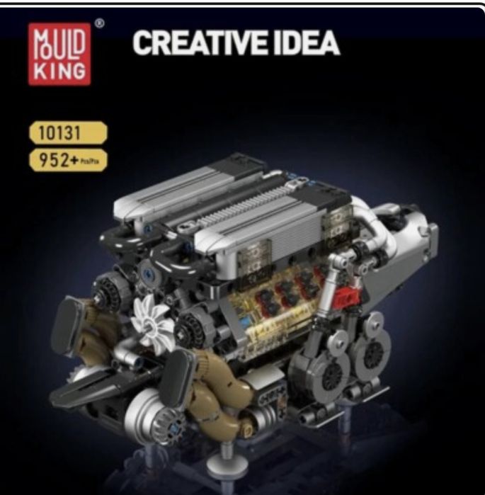 Конструктор «Двигун BGT W16» Mould king 10131 (ABS, 952 деталі)