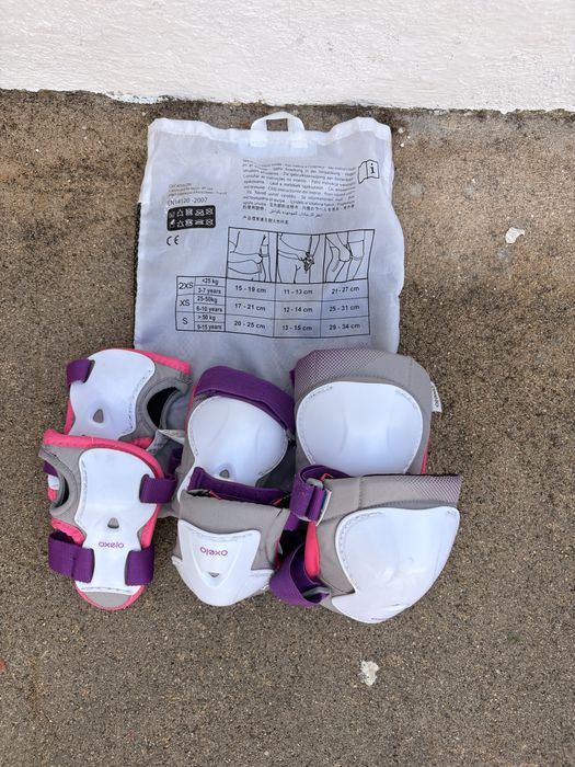 Conjunto patins + proteções