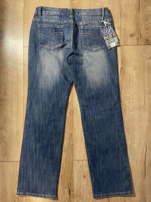 Jeansy damskie Hot Bottom, rozmiar 46. Prosta nogawka