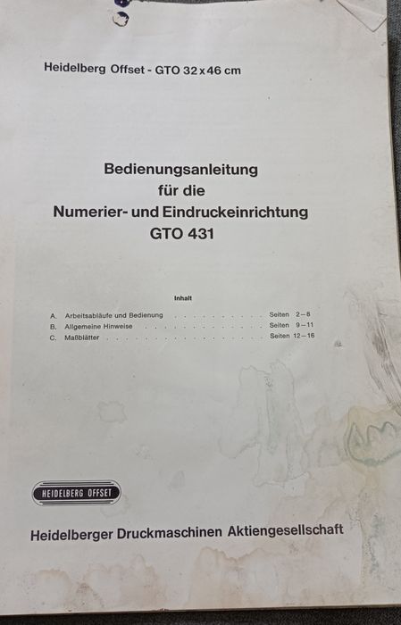 Manual Numeração Heidelberg GTO
