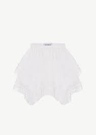 Біла спідниця з рюшами Rosie Alice K Clothing