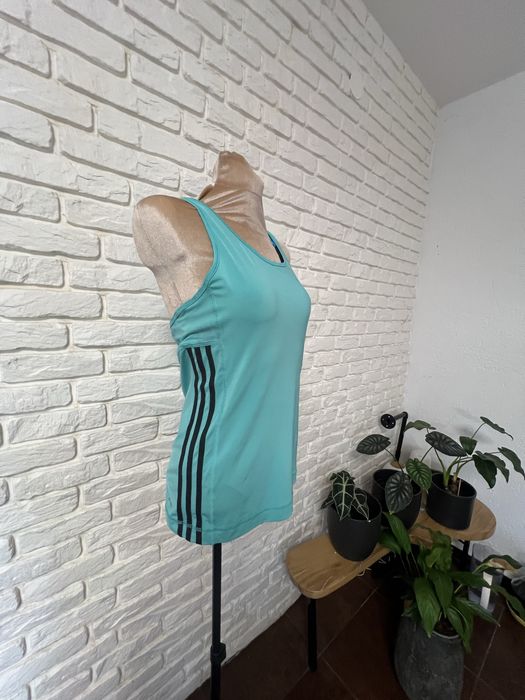 Turkusowa sportowa bluzka fitnes S/L