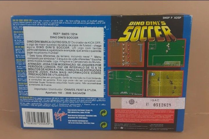 Dino Dini's Soccer super nintendo